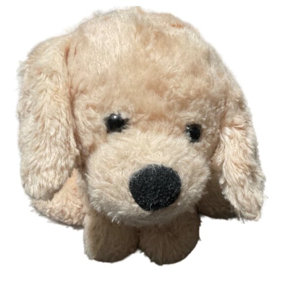 Soft Beige Plush Puppy Dog Stuffed Animal Toy - Picture 2 of 7